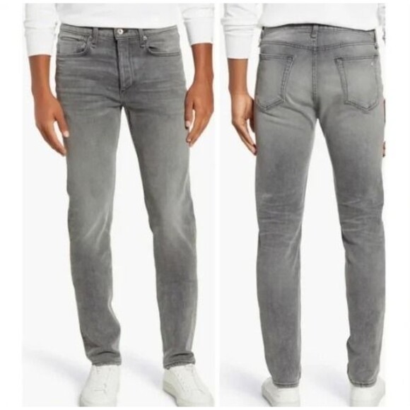 Mens Rag & Bone Fit 2 Slim Fit Jeans 30x32 - Greyson Grey - Picture 1 of 8